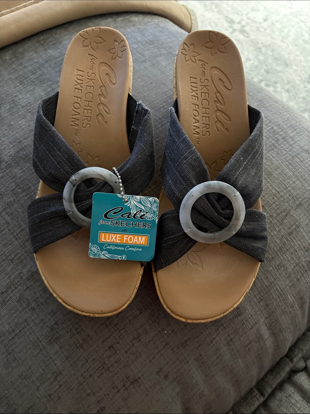 Skechers Beverlee Sail Twist Women's 9 Wedge Sandals NWT